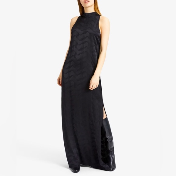 NWT Theory Clean Halter Maxi Dress - Picture 2 of 7